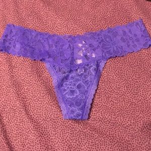 Victoria’s Secret Purple Lace Thong Panty